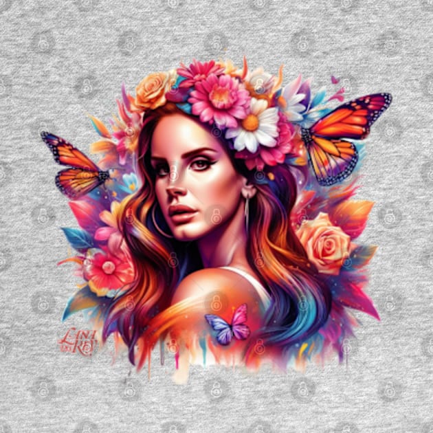 Lana Del Rey - Butterflies by Tiger Mountain Design Co.